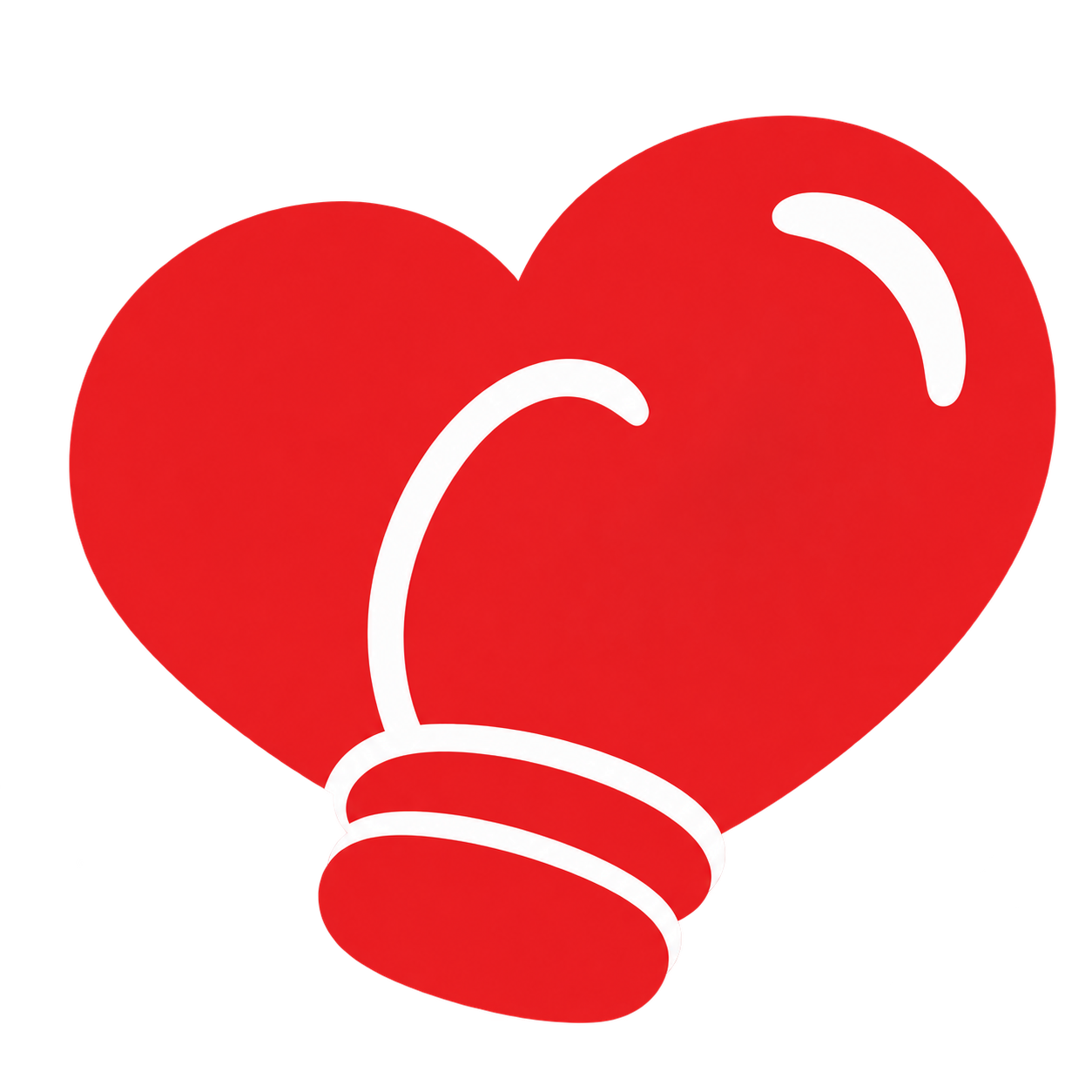 I Love Boxing heart-shaped boxing glove logo